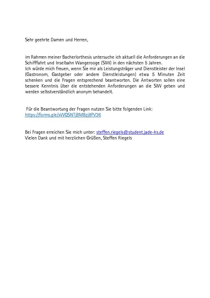 bachelor thesis umfrage beispiel