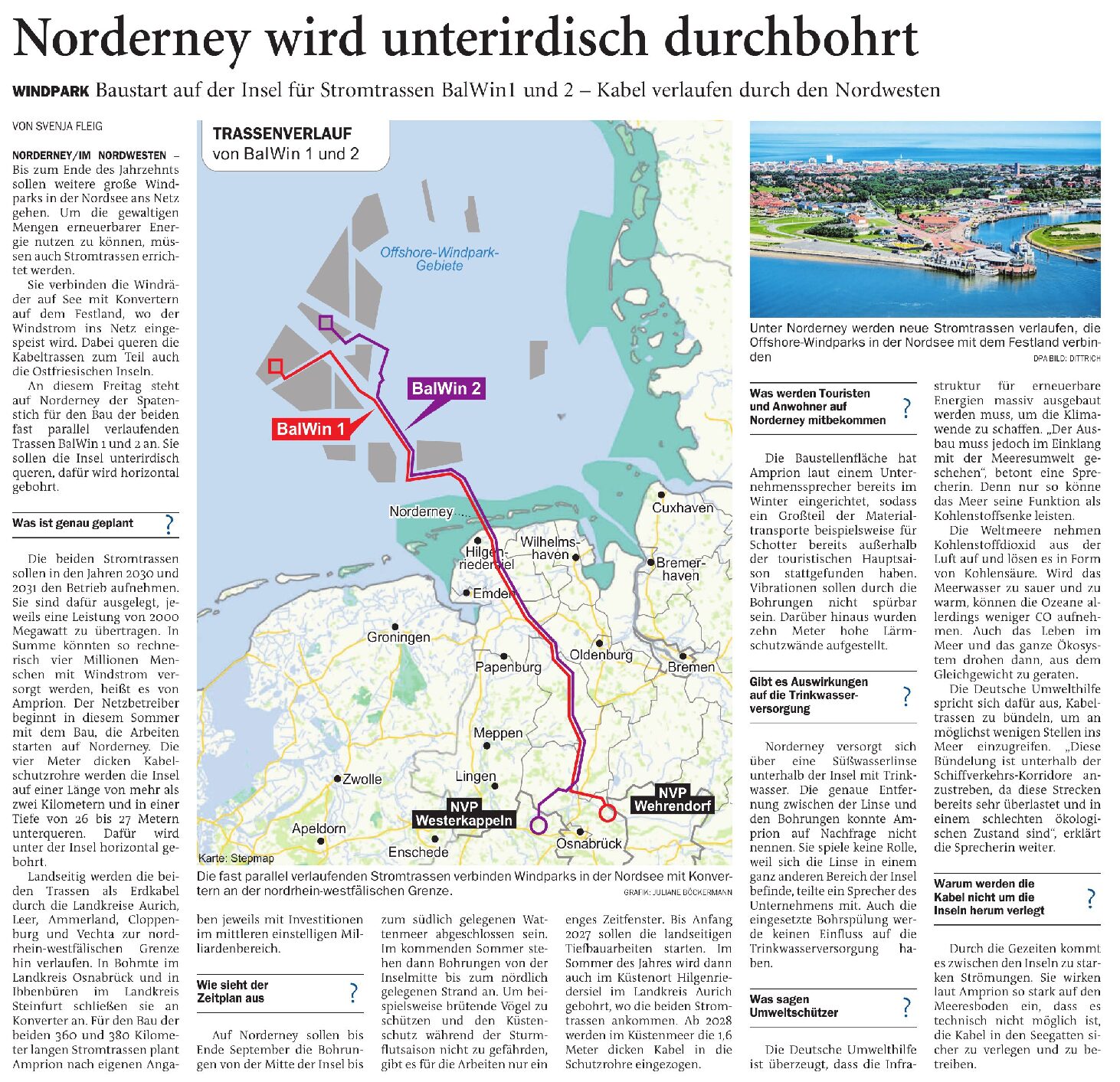 04.07.2025 Jeversches Wochenblatt – Norderney wird unterirdisch durchbohrt
